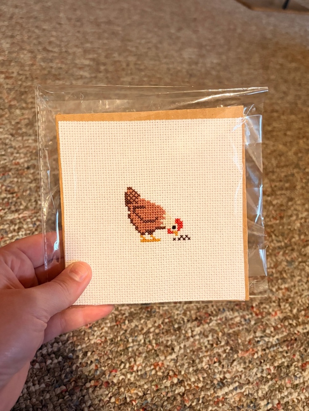2x2 Chicken Cross Stitch
